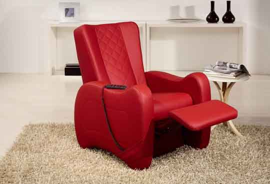 Poltrona Relax - Alzapersona elettrico - pelle e tessuto